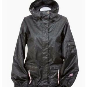 Ride Women's Cell Five Insulated Snowboard Ski Jacket Black Floral Print Large